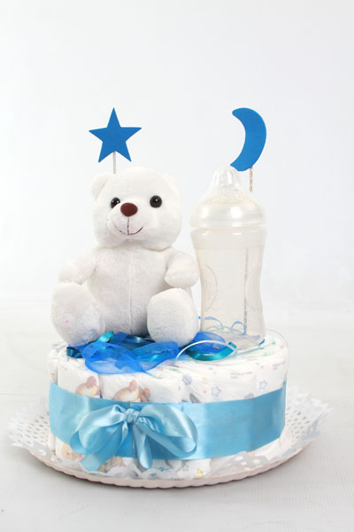 torta de pañales osito