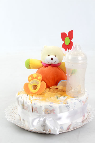 torta de pañales osito