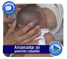 Amamantar posición caballito