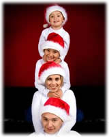 Familia en Navidad