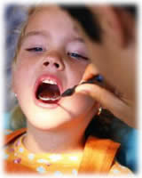 niño en el dentista