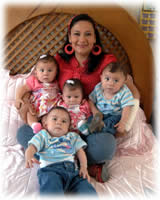 Mamá e hijos