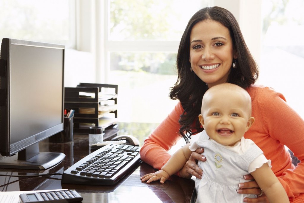 Mamás que compaginan casa y trabajo