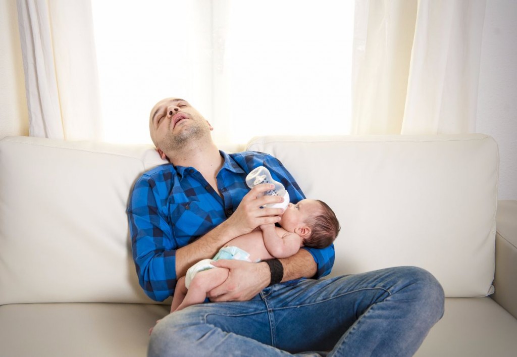 padre cansado
