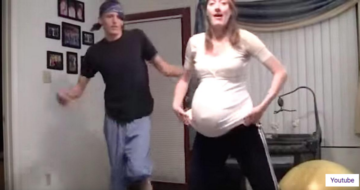embarazada bailando