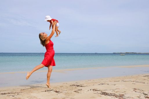 Edad para llevar al bebé a la playa