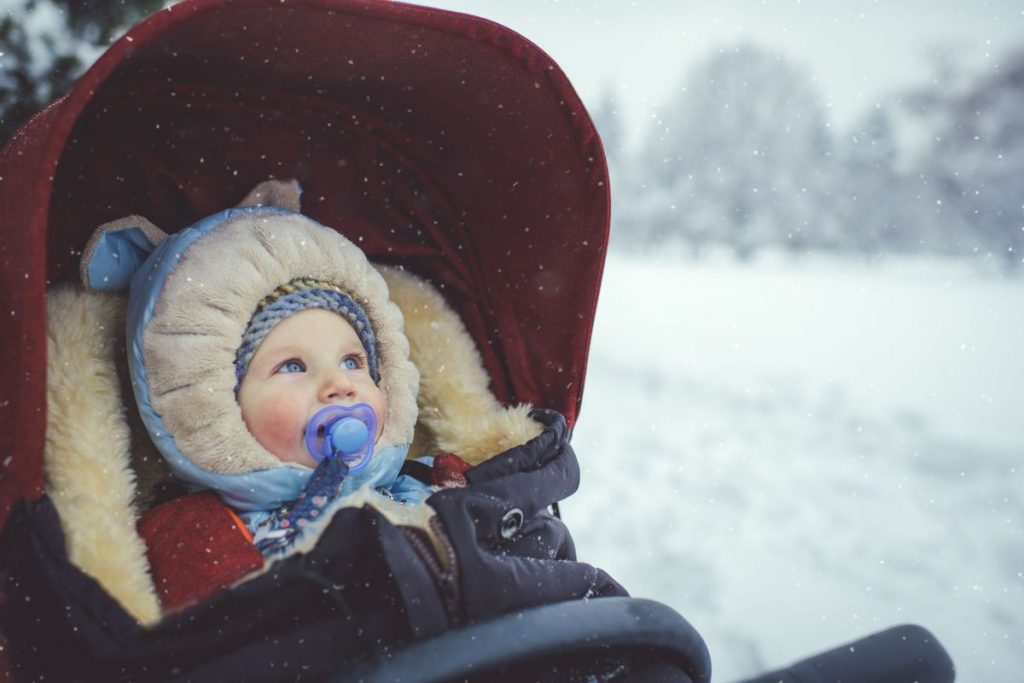 Pasear con el bebé en invierno