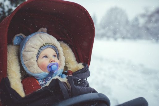 Pasear con el bebé en invierno