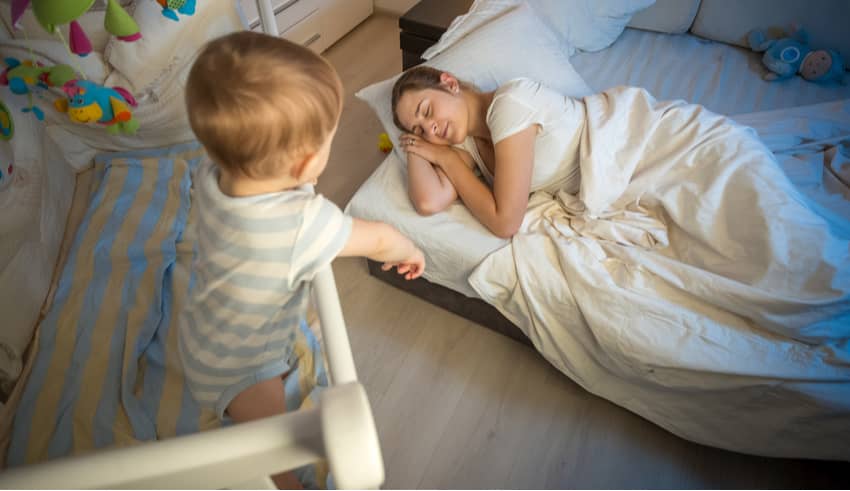 El bebé ya no duerme en su horario habitual