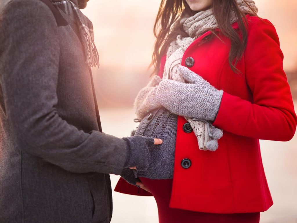 outfits para embarazadas en invierno