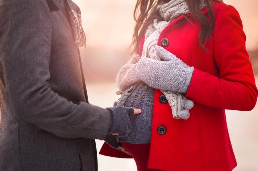 outfits para embarazadas en invierno