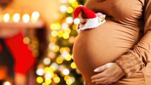 Temporada navideña y embarazada